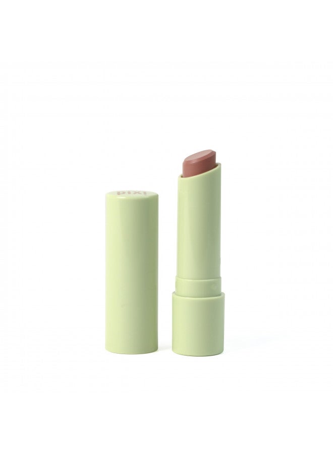 Beauty Naturelle Lip - Pecan, Sunflower Based Moisturizing Lipstick, Vitamin E & Jojoba Seed Oil Lip, Demi-Matte Finish