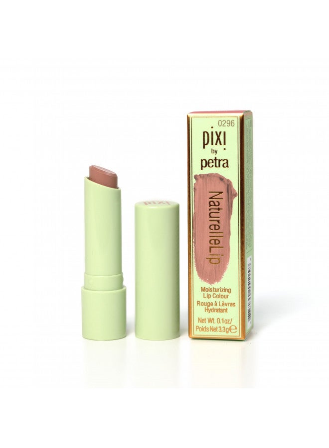 Beauty Naturelle Lip - Pecan, Sunflower Based Moisturizing Lipstick, Vitamin E & Jojoba Seed Oil Lip, Demi-Matte Finish