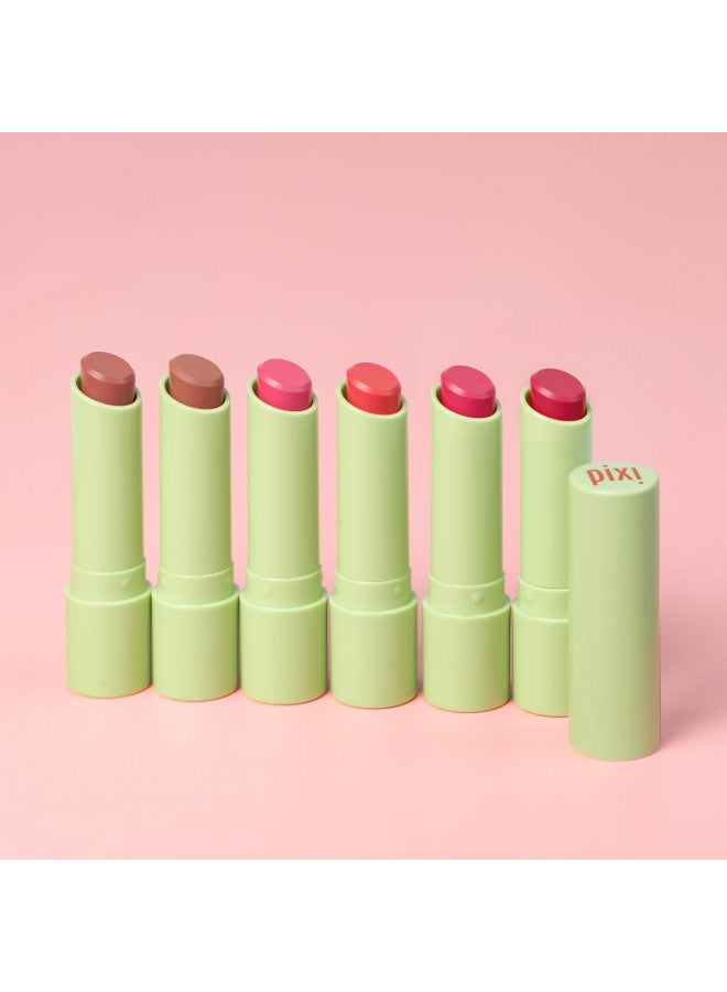 Beauty Naturelle Lip - Peony, Sunflower Based Moisturizing Lipstick, Vitamin E & Jojoba Seed Oil Lip, Demi-Matte Finish