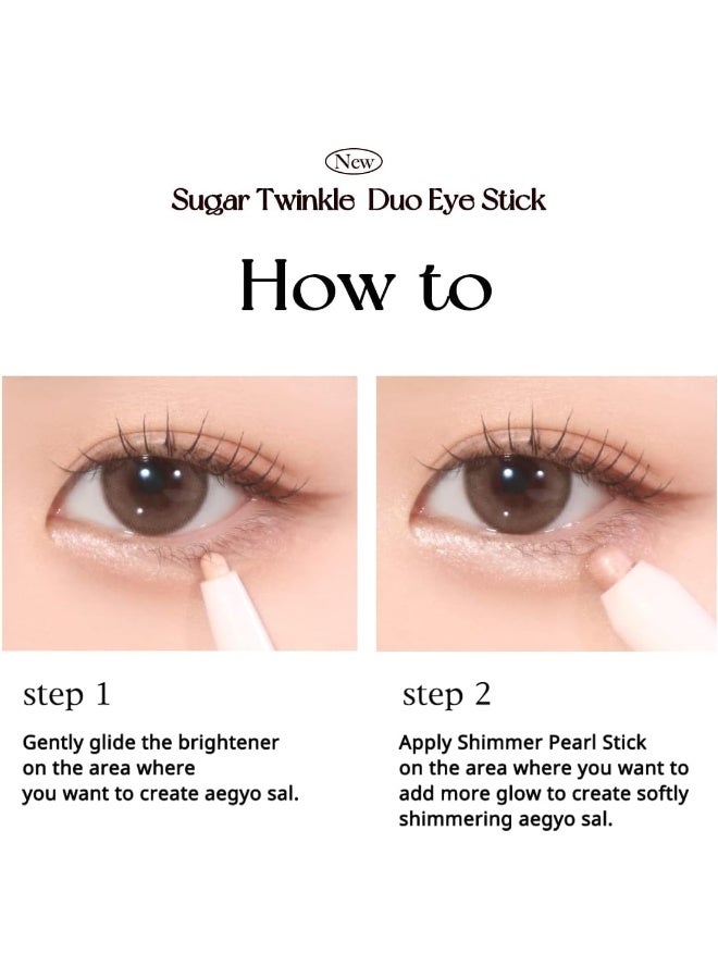 Sugar Twinkle Duo Eye Stick, 01 Dewy Nude