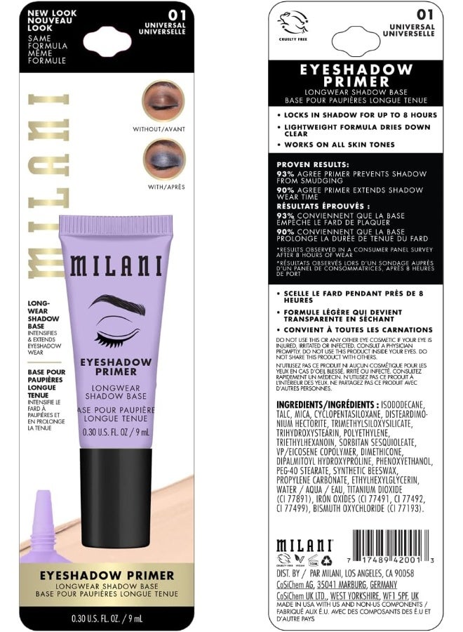 Milani Eyeshadow Primer - Nude (0.3 Fl. Oz.)