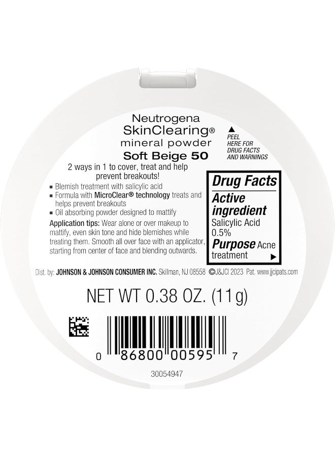 Skinclearing Mineral Acne-Concealing Pressed Powder Compact