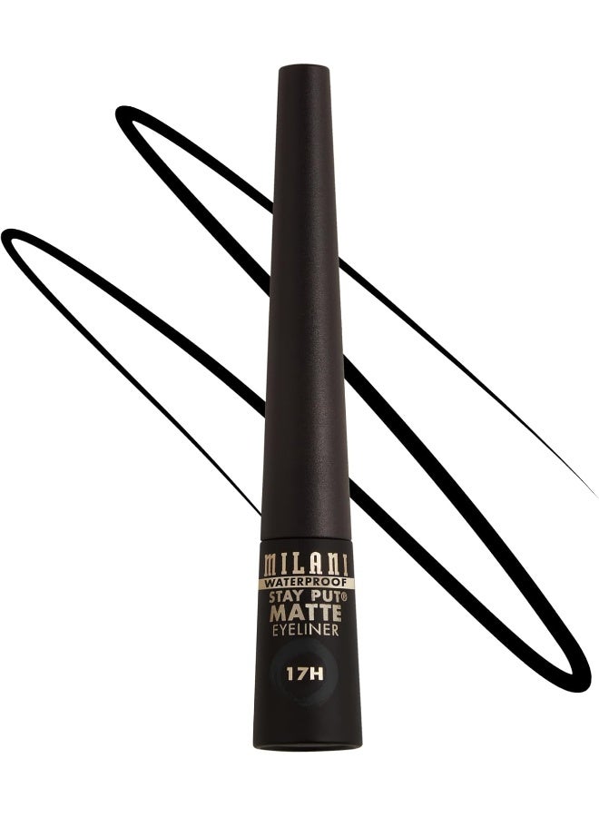 Stay Put Matte Liquid Eyeliner Waterproof- Black