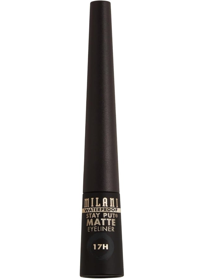 Stay Put Matte Liquid Eyeliner Waterproof- Black