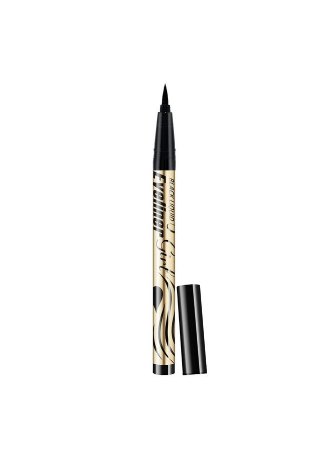 Jersy Girl By Fashion Colour Eyeliner Black Liquid Not Easily Dizzy With Makeup | Quick Drying Formula | Effulent Uniform | 24 Hrs Long Lasting | Black