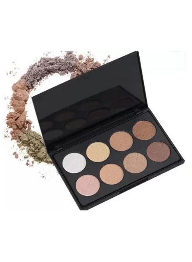 3D Highlighter Palette Brighten Contour Easy To Wear Long Lasting, Multicolor