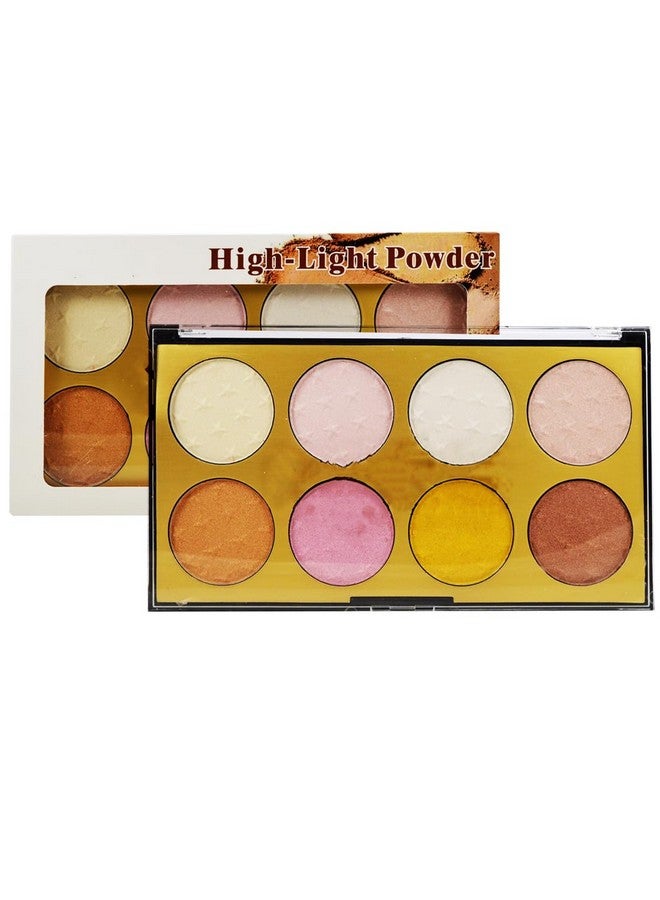 8 Colors Highlighter Makeup Palette For Face Highlighters (Multicolor)