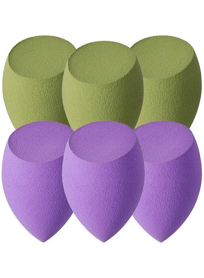 Makeup Sponge Puff (Colour May Vary) -Set Of 6 (Blndr1001)