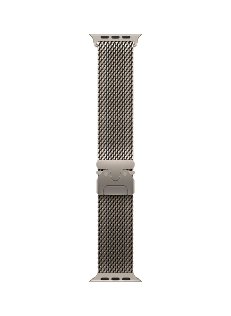 Watch Ultra 2 (2024) GPS + Cellular 49mm Natural Titanium Case With Natural Titanium Milanese Loop - L