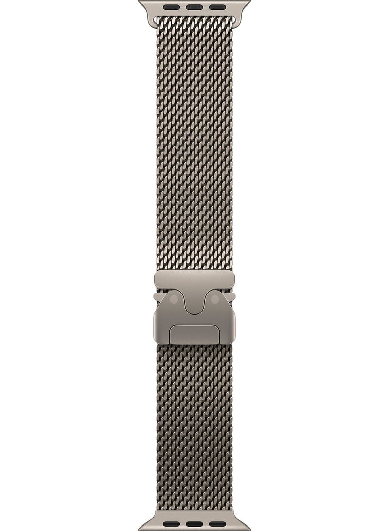 Watch Ultra 2 (2024) GPS + Cellular 49mm Natural Titanium Case With Natural Titanium Milanese Loop - M