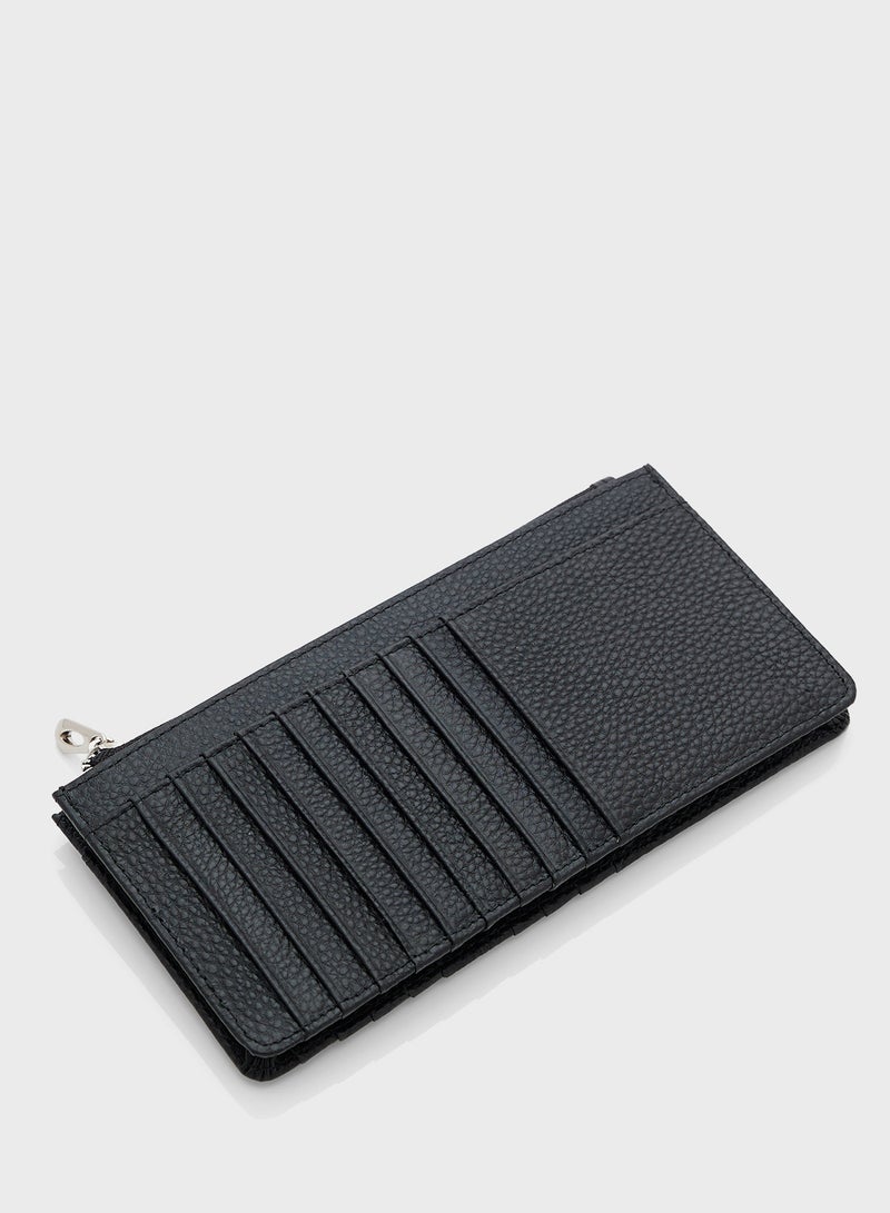 Genuine Leather Long Card Holder Wallet