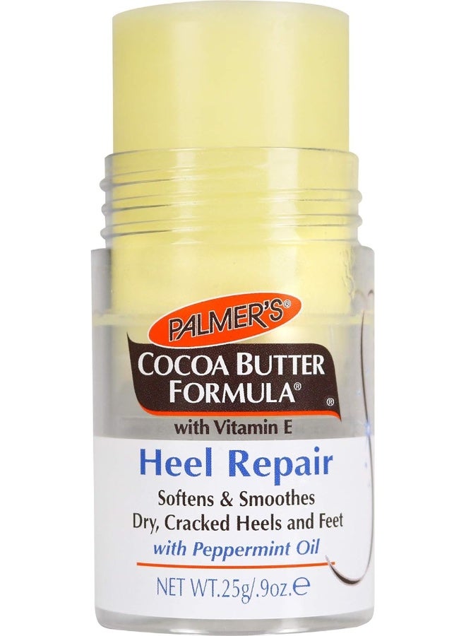 Palmer's Cocoa Butter Formula Heel Repair, Foot Balm Stick for Cracked Heels & Feet, No-Mess Stick Applicator, 0.9 Ounce