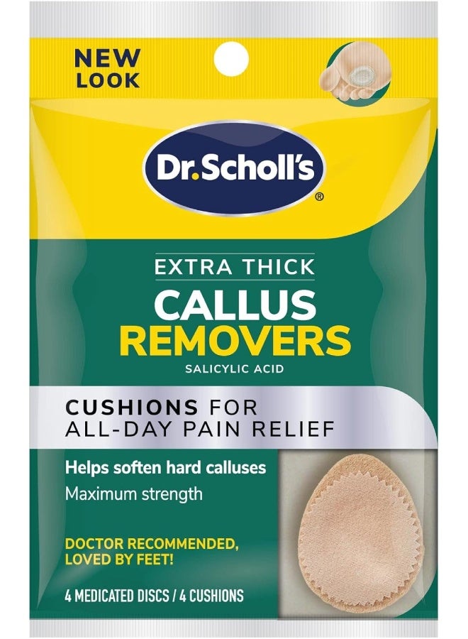 Extra Callus Removers, Extra Thick Pads, 4 Count