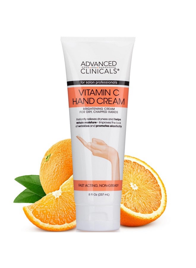 Vitamin C Body & Hand Lotion Moisturizing Skin Care Cream For Hands & Body Intense Soothing & Hydrating Vitamin C Hand Cream Moisturizer For Dry Cracked Hands, Large 8 Fl Oz