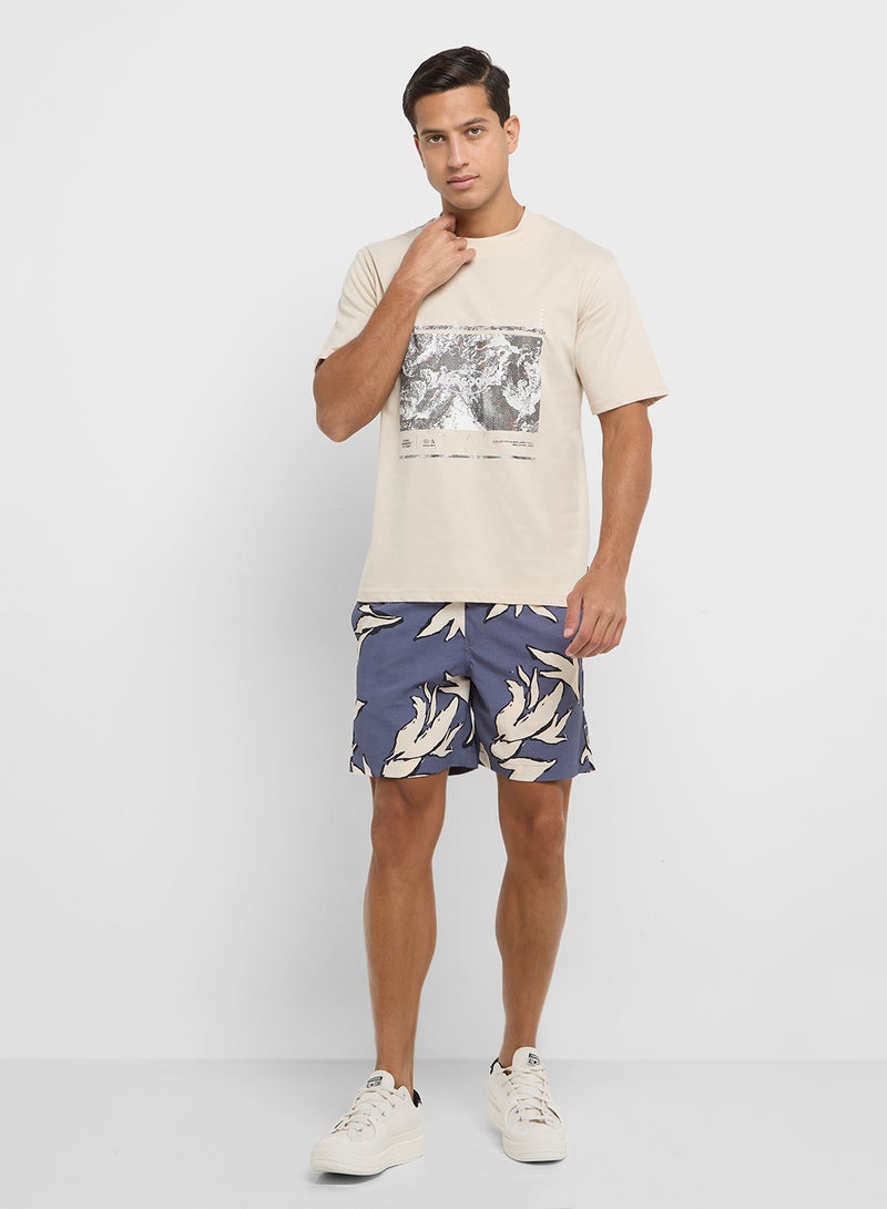 Jpstjaiden Jjjacquard  Printed  Shorts