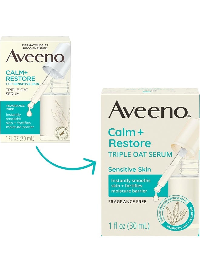 Calm + Restore Triple Oat Hydrating Face Serum For Sensitive Skin