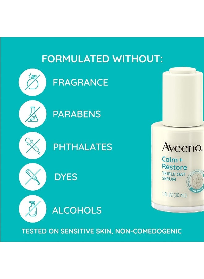 Calm + Restore Triple Oat Hydrating Face Serum For Sensitive Skin