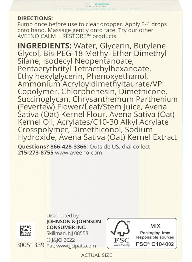 Calm + Restore Triple Oat Hydrating Face Serum For Sensitive Skin