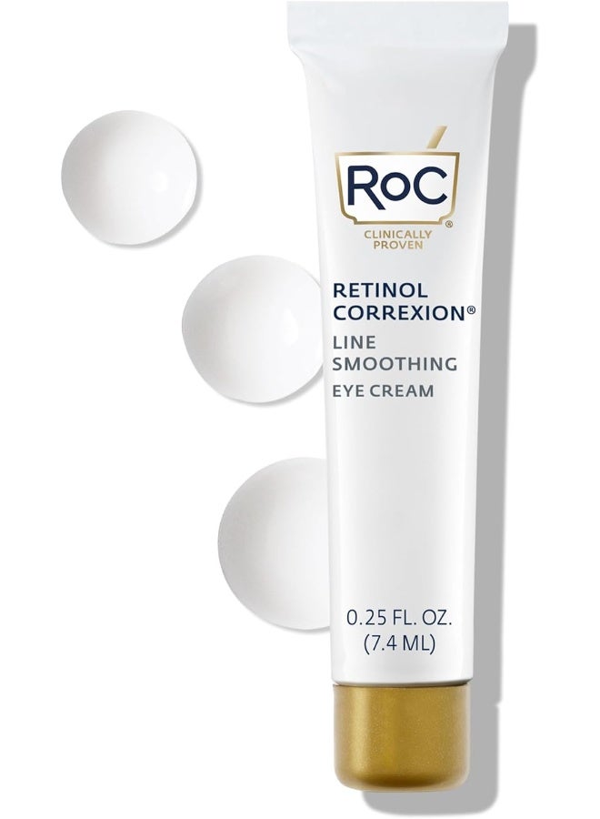 Retinol Correxion Eye Cream Mini For Dark Circles And Puffiness, Daily Wrinkle Cream, Anti Aging Line Smoothing Skin Care Treatment, 0.25 Oz