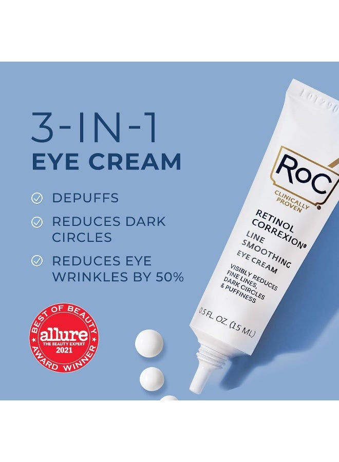 Retinol Correxion Anti-Aging Eye Cream Treatment For Wrinkles, Crows Feet, Dark Circles, And Puffiness