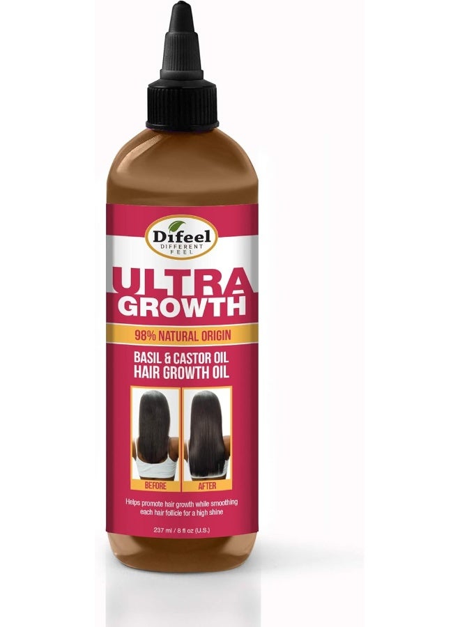 Ultra Growth Basil And Castor Hair Growth Oil 240Ml