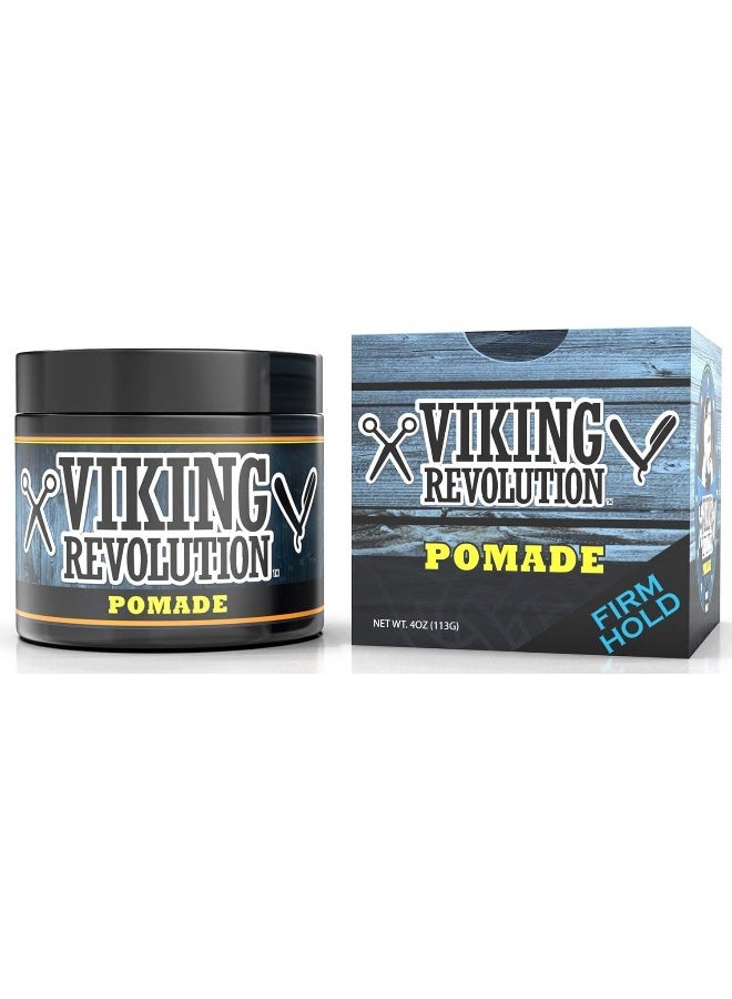 Pomade For Men 4Oz - Firm Strong Hold And High Shine For Classic Styling - Water Based And Easy To Wash Out By  (Firm, 1 Pack)