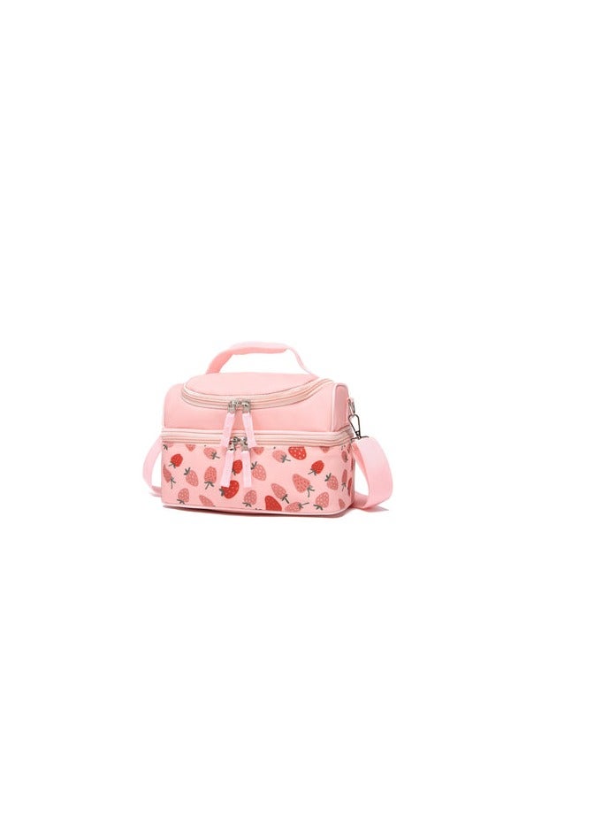 Little AI Strawberry Double-decker lunch bag