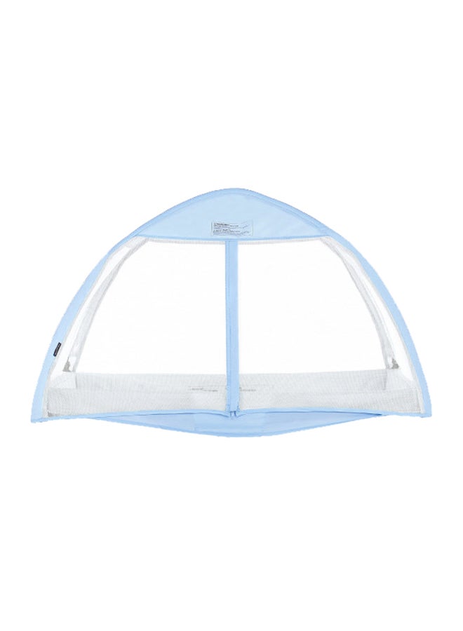 Canopy For Ziggy Playpen Blue/Instant Shade/Attaches Easily/Half Mesh Half Fabric Design/Complete Airflow & Visibility/Protection From Sun & Bugs/Folds Compactly