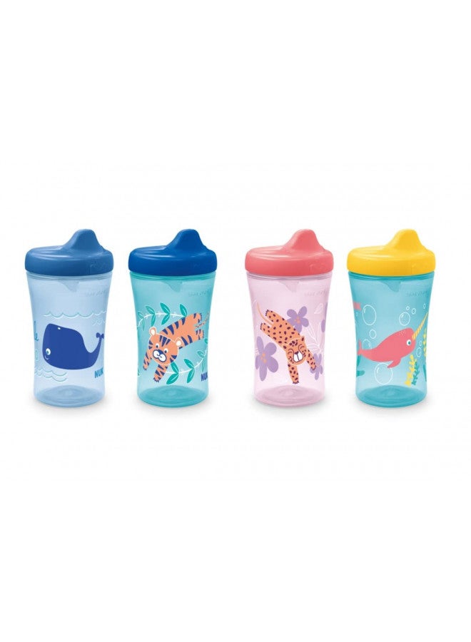 First Essentials Hard Spout Sippy Cup, 10 Ounce, 4 Pack (Assorted-Aquatics)