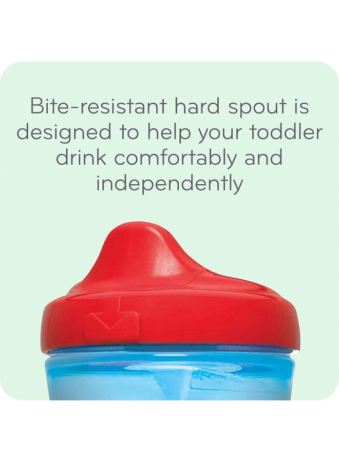 First Essentials Hard Spout Sippy Cup, 10 Ounce, 4 Pack (Assorted-Aquatics)