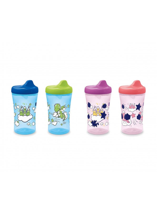 First Essentials Hard Spout Sippy Cup, 10 Ounce, 4 Pack (Hide 'N Seek-New (Assorted))