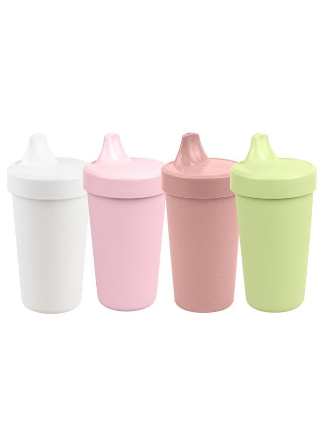 Made In Usa 10 Oz. Sippy Cups For Toddlers Pack Of 4 Reusable Spill Proof Cups For Kids Dishwasher/Microwave Safe Hard Spout Sippy Cups For Toddlers 3.13