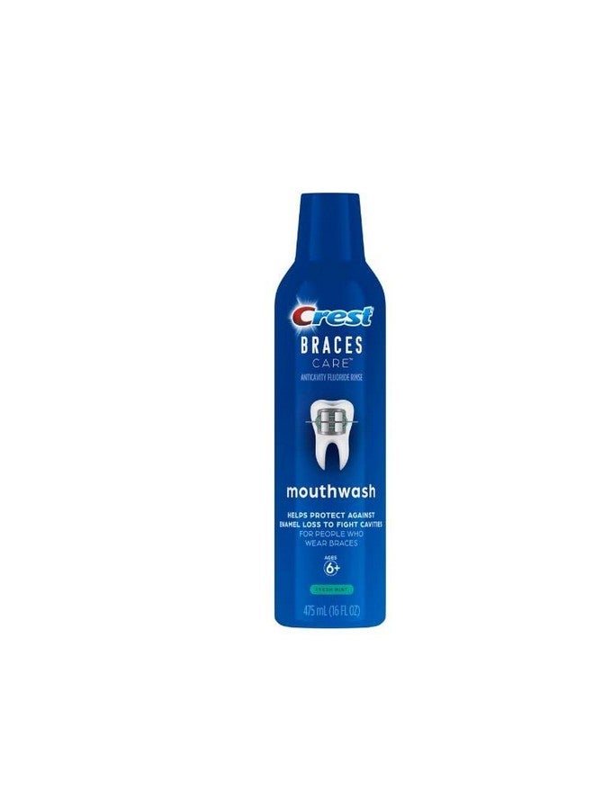 Braces Care Mouthwash, Fresh Mint, 16 Fl Oz