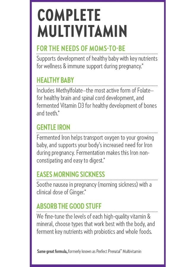 Prenatal Vitamins 48 Ct Organic Non-Gmo Ingredients