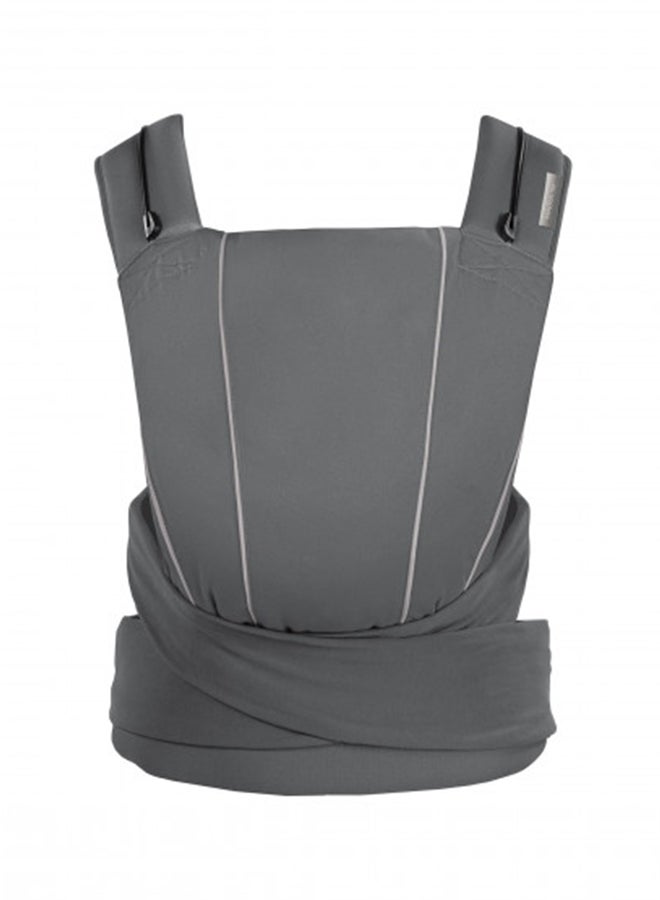 Maira Tie Baby Carrier, Adjustable Baby Carrier From Newborn Up To 33 Lbs, Manhattan Grey, One Size