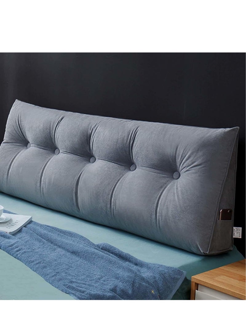 Reading Cushion for Bed and Sofa Wedge Cushion Sofa Lumbar Cushion Bed Cushion Back Cushion Seat Cushion Bed Chair Cushion Headboard Bed Seat Cushion Removable Cover 150 50 20