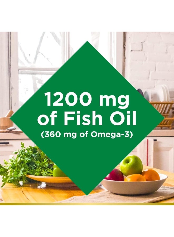 Fish Oil Supports Heart Health 1200 Mg Rapid Release Softgels 200 Ct