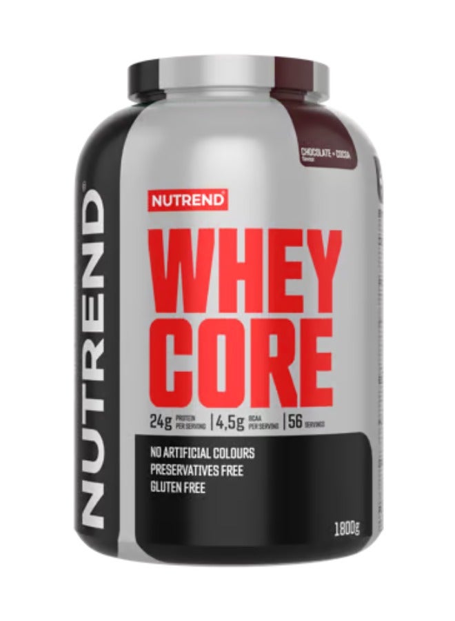 Nutrend Whey Core 1800g Chocolate + Cocoa Flavour 56 Servings