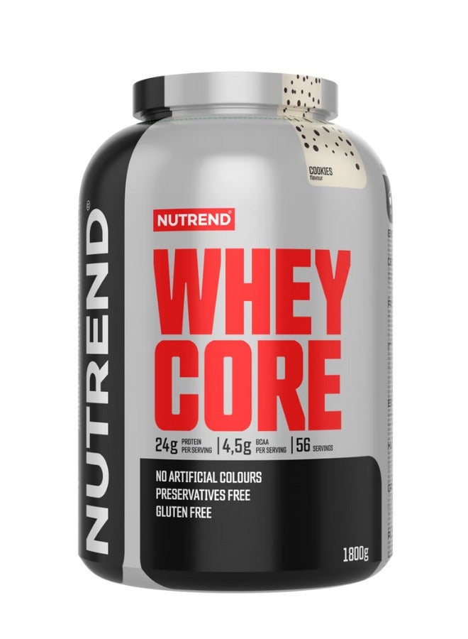 Nutrend Whey Core 1800g Cookies Flavour 56 Servings