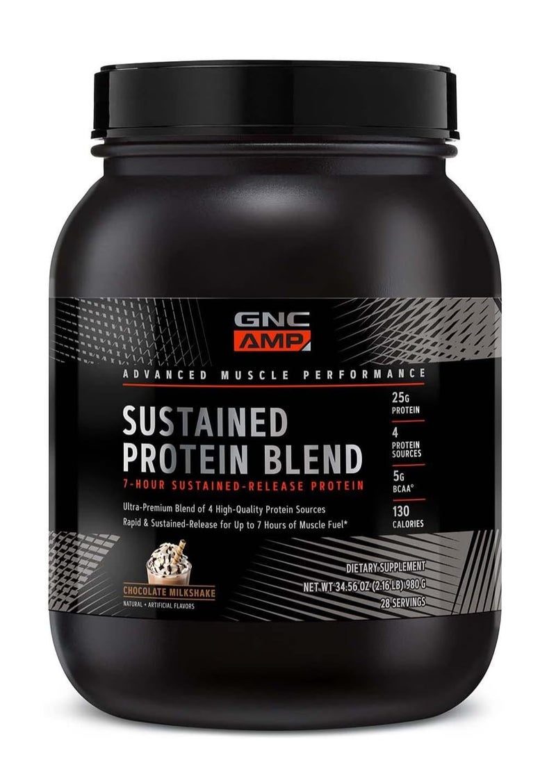 GNC AMP Sustained Protein Blend - Chocolate Milkshake