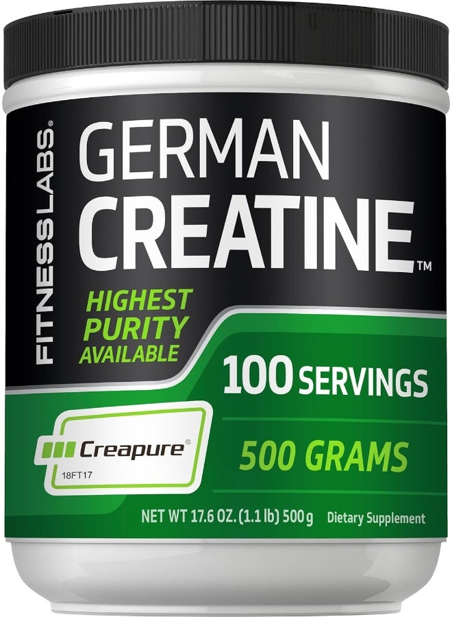 Creapure German Creatine Powder 100 Servings 500 Grams