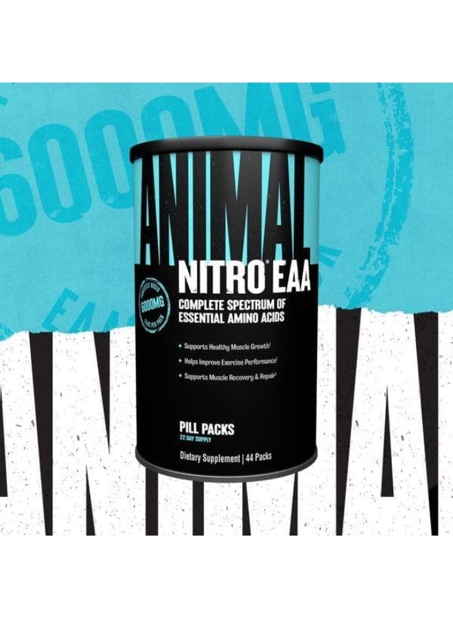 Nitro – Essential Amino Acids With Bcaa Supplement – Recover And Grow Muscle – Turn Your Muscles Anabolic After Your Workout – 44 Packs