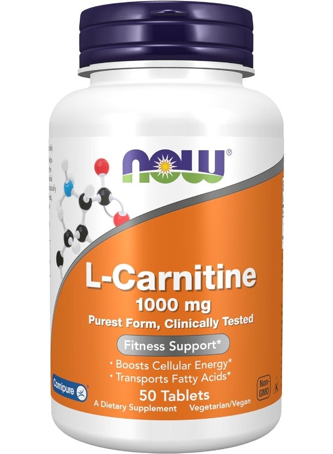 Supplements L-Carnitine 1000 Mg Purest Form Amino Acid Fitness Support* 50 Tablets