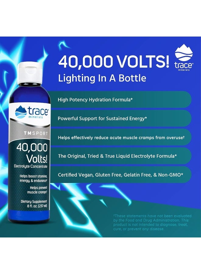 Tm Sport 40000 Volts! Electrolyte Concentrate 8 Fl Oz (237 Ml)