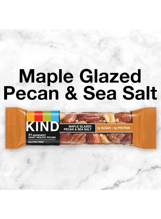 Bars Maple Glazed Pecan & Sea Salt Gluten Free Low Sugar 1.4 Ounce Bars 12 Count (Packaging May Vary)