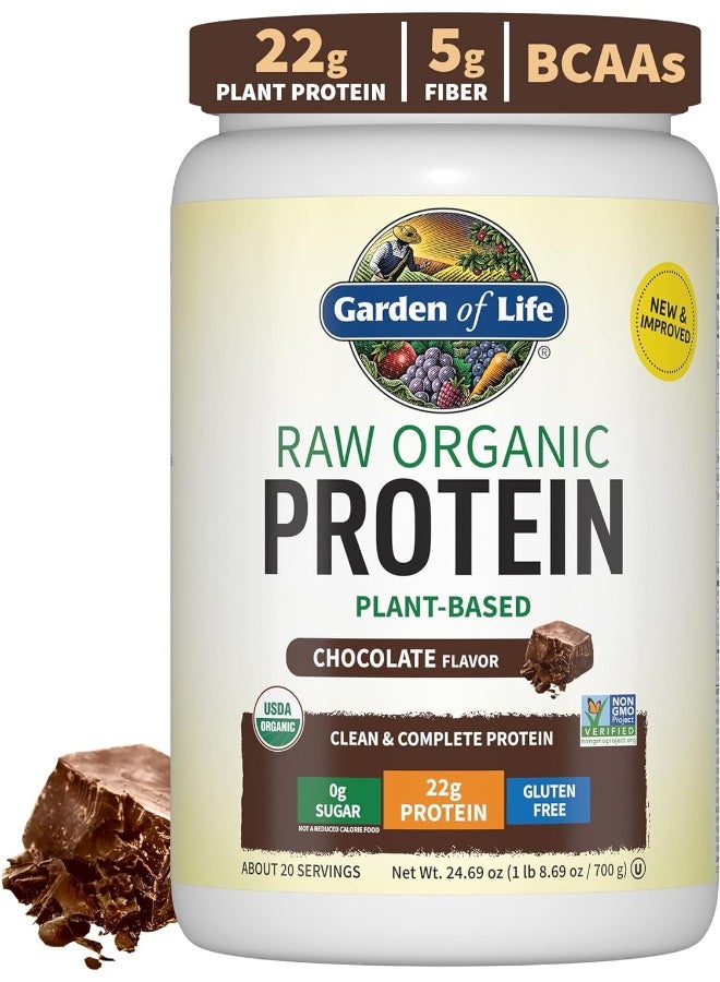 Raw Organic Protein Plant Formula Chocolate 700 G