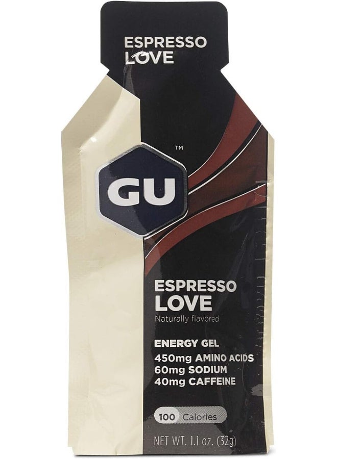 Gu Energy Original Sports Nutrition Energy Gel (Espresso Love 24-Count)