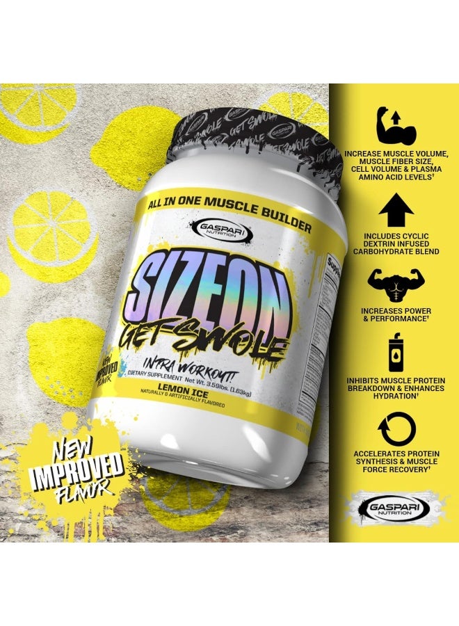 Sizeon The Ultimate Hybrid Intra-Workout Amino Acid & Creatine Formula Increased Muscle Volume & Muscle Recovery 3.59 Pound (Lemon Ice)