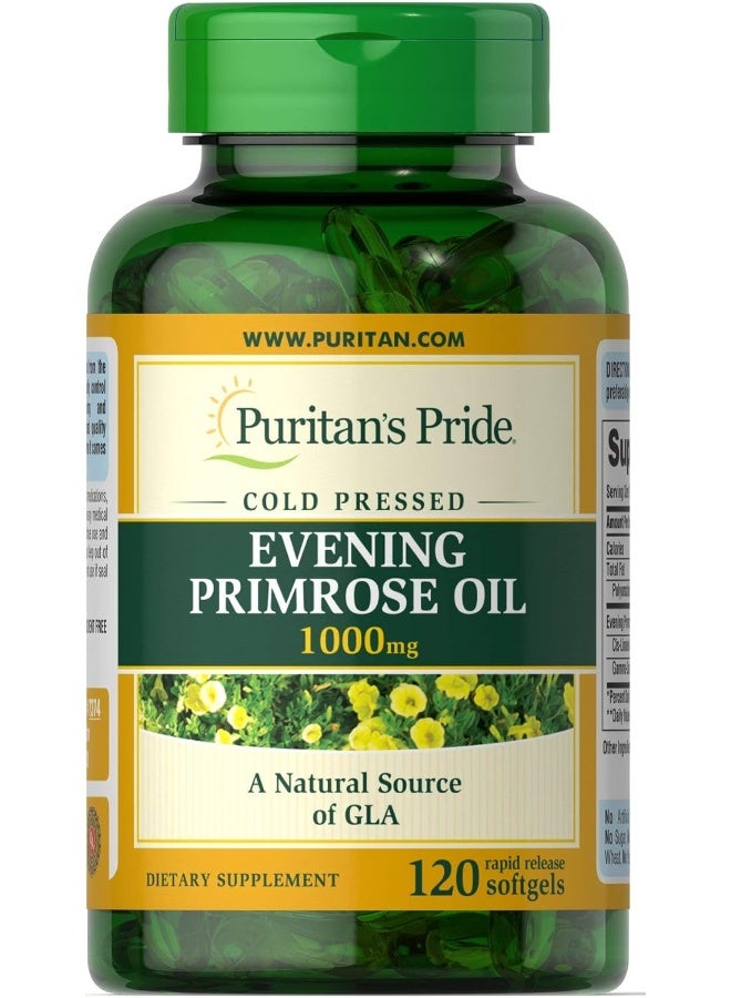 Evening Primrose Oil 1000 Mg With Gla 120 Count