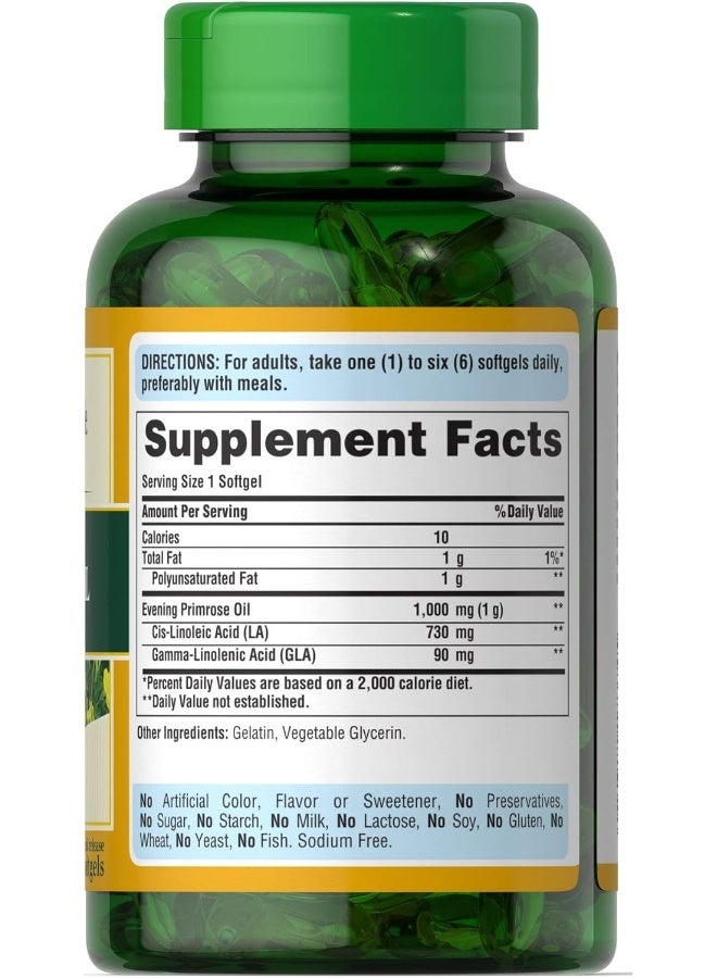 Evening Primrose Oil 1000 Mg With Gla 120 Count
